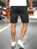 Shorts De Verano Para Hombre 2025 Estilo Safari Sólido Transpirable Con Multiple Bolsillos Moda Casual Fitness Y Jogging - details 10