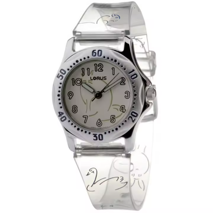 Lorus Rzj-215  Reloj Para Para Niña Color Transparente - 1