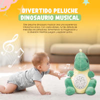 Peluche Dinosaurio Bebé con Proyector de Estrellas | Melodías Relajantes | Juguetes para Bebés Recién Nacidos | Regalos Modernos para Niños y Niñas | Acompañante de Sueños Calmantes con Luces - details 1