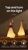 Lámpara Nocturna LED Recargable En Forma De Pato Cartoon Para Mesa De Noche En Dormitorio Y Jardín Cálida Luz De Silicona Suave Regalo De Cumpleaños - details 3