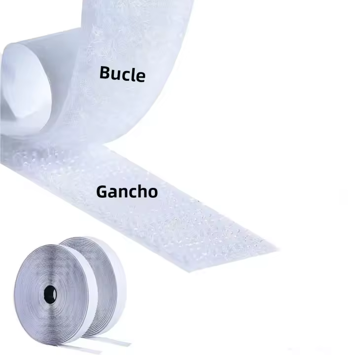 Cinta Adhesiva De Velcro Con Fuerte Adhesivo 25M/Roll Para DIY Artesanía Nylon Fabric Hook Loop Strips Cinta Mágica Pegajosa - 1