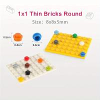 Kit De Arte Pixel DIY Con 100 Piezas De Bloques De Construcción 1x1 Placa Redonda Compatible Con Legos Regalo Educativo Para Niños - details 2