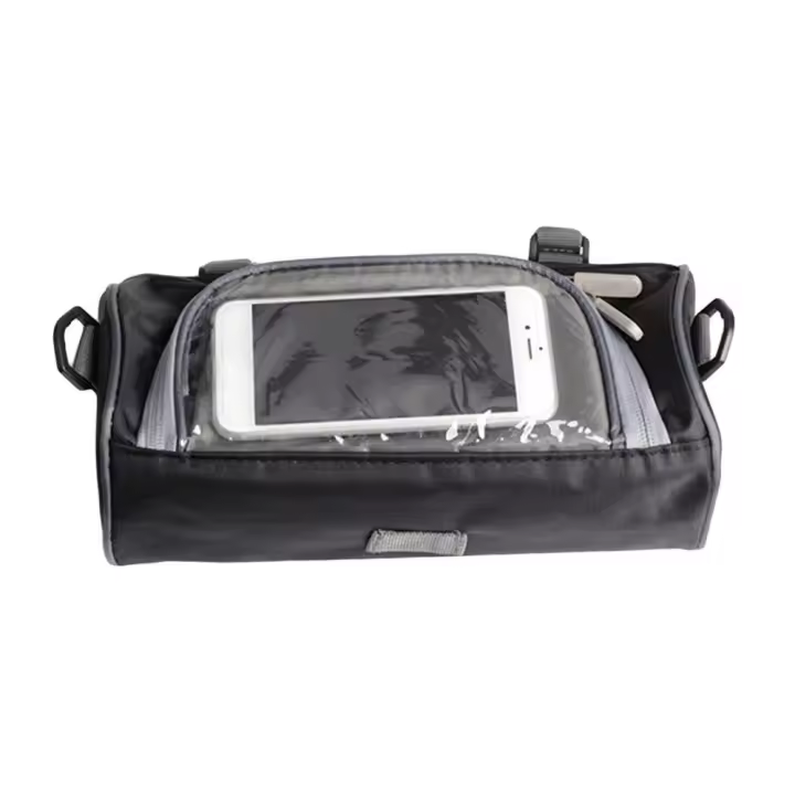 Bolsa De Almacenamiento Para Motocicleta Impermeable Con Pantalla Táctil Integrada Para Teléfono Móvil Bolsa De Alforja Para Coche Eléctrico - 1