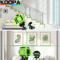Nivel De Láser 4D Koopa Tool Con Auto-Nivelación Línea De Cruz Verde 4x360° Profesional Incluye Soporte Y Bolsa Portátil 8/12/16 Líneas - details 10