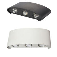 Lámpara De Pared Nórdica LED De Aluminio Para Interior Y Exterior IP65 Blanca Y Negra Moderna Para Pasillos Escaleras Dormitorio Baño Iluminación Diaria - details 10