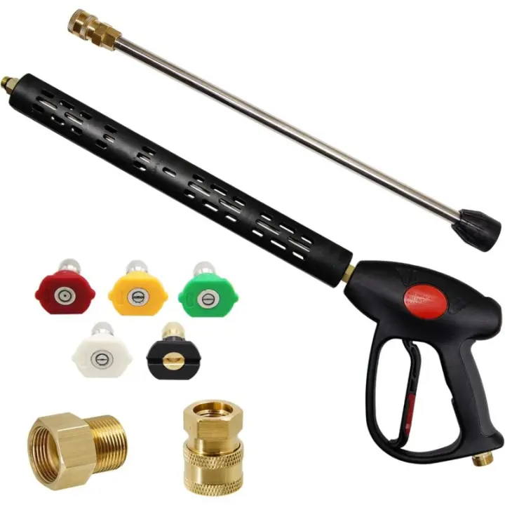 Pistola de repuesto para hidronavadora con Varilla de extensión de 16 pulgadas, 4000 PSI, Gun para hidronavadora - 1