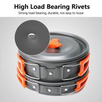 Juego De Cocina Para Camping LISM Para 2-3 Personas Sello Antigoteado Con Vaso De Té Aluminio Plegable Para Picnic Al Aire Libre - details 10