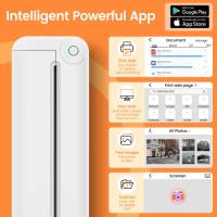 Impresora térmica Bluetooth A4, impresora fotográfica Prince Thermal BT Pridite de 210 mm de ancho para oficina en casa al aire libre - details 1