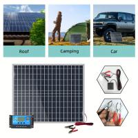 Kit De Cargador Solar De Alta Eficiencia 1000W Con Batería De 12V Para Emergencias Y Camping Recargable Rápido 20W/H - details 5