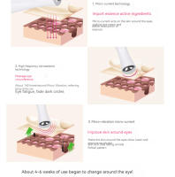 Instrumento De Belleza Eléctrico Para Massaje De Ojos Reducción De Arrugas Y Bagatelas De Piel Exquisito Cuidado De Los Ojos - details 4