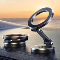 Soporte para teléfono de coche MagSafe, soporte magnético metálico con superimán y rotación de 360 °, compatible con iPhone, Android y Smartphones, soporte universal para teléfono. - details 0
