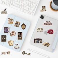 50pcs Pegatinas De Academia Oscuro Aesthetic Anime Para Laptop Cuaderno Teléfono Decoración Vintage PVC Impermeable Para Jóvenes De 14 Años Y Más - details 5