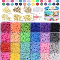 Kit De Abalorios De Arcilla Polimérica 3600PCS 6MM Color Arcoíris Para Fabricación De Pulseras Y Collares Bohemios Accesorios De Letras DIY - details 0