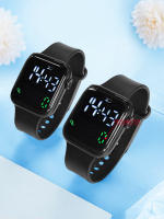 Reloj Inteligente Minimalista Para Estudiantes 2PCS Para Niños Y Niñas Con Pantalla Elevada Y Contador De Pasos Reloj Deportivo Electrónico - details 11