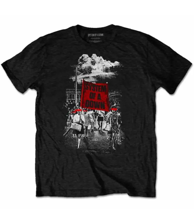 SYSTEM OF A DOWN  Banner Marches Camiseta chico Licencia Oficial Tee SOADTS13MB - 1