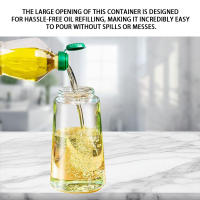 Botella De Aceite 2 En 1 Con Rojellador Recargable Y Sellado Para BBQ Cocina Hornear Herramientas De Cocina Ecológicas De Vidrio - details 3