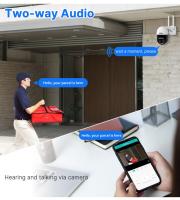 La cámara de seguridad inalámbrica Hiseeu 4K 8MP, con doble lente, zoom 8X, audio bidireccional, visión nocturna a todo color, detección de humanos, seguimiento automático, panorámica de 355° y inclinación de 90°, resistente al agua IP66 - details 8