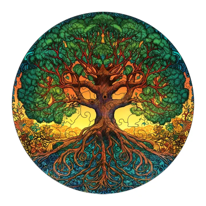 Rompecabezas 3D De Madera Tema De La Vida Verde Nueva Figura De Árbol Juego De Ocio Para Adultos Y Niños Regalo Educativo Dificultad Alta A3 - 1