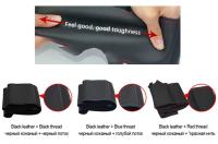 Cubierta De Volante Para Coche Peugeot 307 2001-2008 307 SW 2005-2008 En Microfibra Negra Accesorios De Estilo Interior - details 3