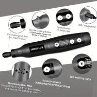Kit De Herramienta Rotativa Sin Cable USB Para Grabado En Madera Joyería Metal Vidrio Mini Taladro Inalámbrico JANGKLIFE - details 4