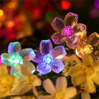Luces De Cadena Solar De Paloma 100LED/50LED/20LED 8 Modos Exterior Navidad Jardín Fiesta Decoración Luz De Flores De Cerezo - details 10