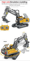 Coche Remoto Para Niños OLOEY Excavadora Y Camión Cargador Eléctrico Juguete De Construcción Regalo De Navidad Para Niños Mayores De 6 Años - details 5