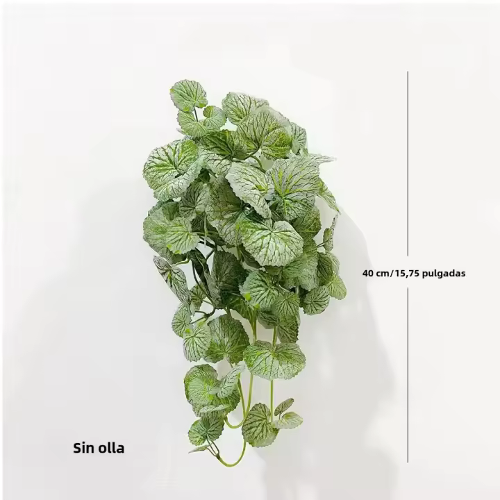 Planta Artificial De Pared Scindapsus 40-70cm Hojas De Hierba Falsa De Seda Para Decoración De Jardín Y Hogar Vines De Begonia Y Pino Fern - 1