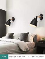 Lámpara De Pared Minimalista Creativa En Madera Sólida Para Dormitorio Estilo Nórdico Iluminación Decorativa Para Sala De Estar Pasillo Y Dormitorio - details 6