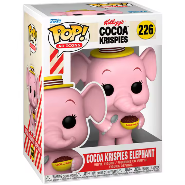 Figura Pop Kelloggs Cocoa Krispies Elephant-Figura de Vinilo Coleccionable - Idea de Regalo- Mercancia Oficial - Juguetes para Niños y Adultos - Movies Fans - Muñeco para Coleccionistas y Exposición - 1