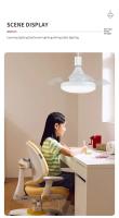 Lámpara De Techo Pequeña Multifuncional LED Moderna Con Control Remoto Silencioso Y Ventilador Invisible Para Sala De Estar Oficina Estudio 40cm - details 19