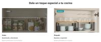 SONGMICS Estante para Especias, Juego de 2, Organizador de Armario, Estante de Almacenamiento de Cocina Extensible, Especiero de Metal y Madera de Ingeniería, Blanco Nube y Beige Natural/Negro Tinta y Beige Natural/Negro Ébano y Negro/Blanco Nieve y Blanc - details 2
