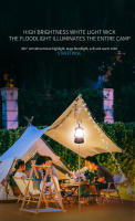 Lámpara De Camping Portátil Retro Con Gancho Y Pilas AA Luz LED Para Exteriores Y Acampar Fuente De Energía Recargable Dimmer Sin Químicos Peligrosos - details 3