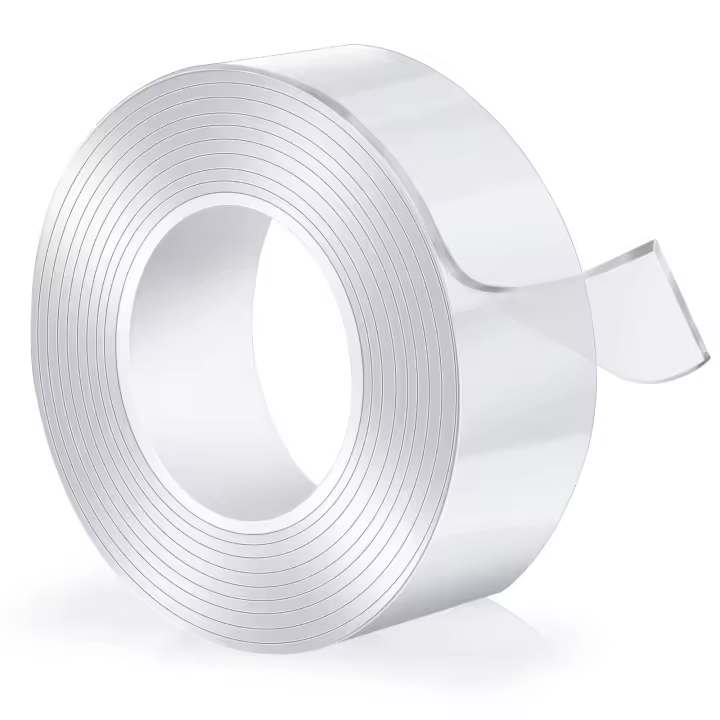 Cinta Adhesiva de Doble Cara Extra Fuerte, Transparente Lavable Fina Nano Tape, Multifuncional Traceless Antideslizante Cinta Adhesiva Doble Cara para Alfombras, Hogar u Oficina - 1