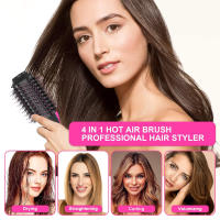 Peine Secador De Pelo Profesional 4 En 1 Para Mujeres Enchufe Universal Voluminizador Y Liso Antiaderide Automático - details 5