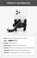 Soporte De Teléfono Para Espejo Retrovisor De Motocicleta SEAMETAL Soporte Rotativo De 360 Grados Para Bicicleta Eléctrica Y Teléfono Móvil - details 9