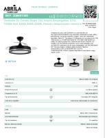 FABRILAMP PREMIUM Ventilador Dc Cerrato NEGRO 72w 3aspas Desplegables 107d 7200lm 6vel 3000k,4500k,6000k, Remoto+temporizador+memoria Incluye mando a distancia y dos tijas de 10 y 25 centímetro Productos originales calidad de confianza - details 3