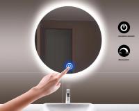 Espejo De Maquillaje LED Con Sensor Táctil Y Luz Ajustable 12V COB Para Mesa De Vestir Iluminación De Fondo Para Baño Y Dormitorio Decoración - details 0