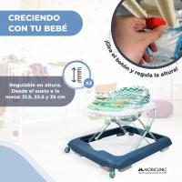 Andador de bebé ajustable y plegable con luces, música y juguetes – Mobiclinic Rayo multicolor - details 2