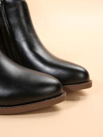SP Botas Chelsea nuevo Botas de Mujer Botas Gruestas Tacón Bajo Botas de cuero botines retro Primavera y botas individuales Botas Cortas Mujer, - details 11