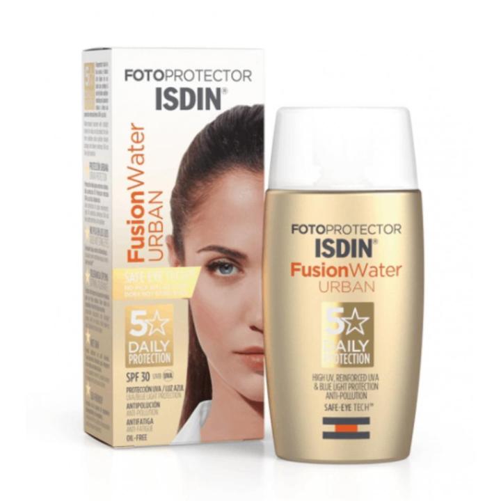ISDIN - Crema solar facial Fusion Water Urban SPF30 30 ml — oferta en Miravia