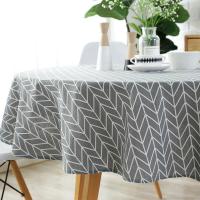 Mantel Redondo De Algodón Y Lino Lavable Para Mesa De Comedor Estilo Nórdico Adecuado Para Boda Navidad Fiesta 100/120/150CM - details 8