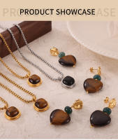 Collar De Acero Inoxidable Con Colgante De Ojo De Tigre Para Hombres Y Mujeres Resistente Al Agua Cadena De Cuello Para Parejas Joyería Moda Para Fiestas - details 18