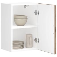 vidaXL Armario de pared de cocina Lucca en color Roble Sonoma/Negro/Madera antigua y más | almacenamiento funcional diseño moderno para baño dormitorio sala - details 2