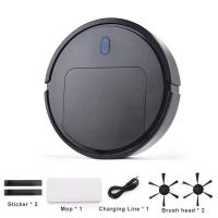 Robot Aspirador Automático Ultrafino 3-en-1 Mopa Y Aspira Seco Y Húmedo Máquina De Limpieza Doméstica Sin Cable Batería De 1200mah - details 0