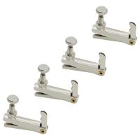 4 piezas violín afinadores ajustadores violín piezas 3/4-4/4 universal plata - details 2
