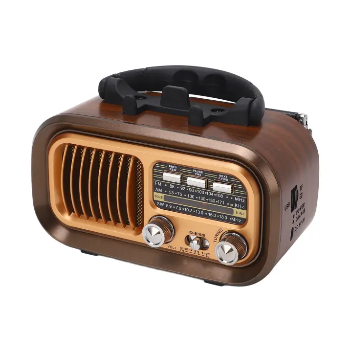 Altavoz portátil vintage Radios 3 multifuncional banda Bluetooth am FM para interior y exterior vbestlife estilo Mesa - 1