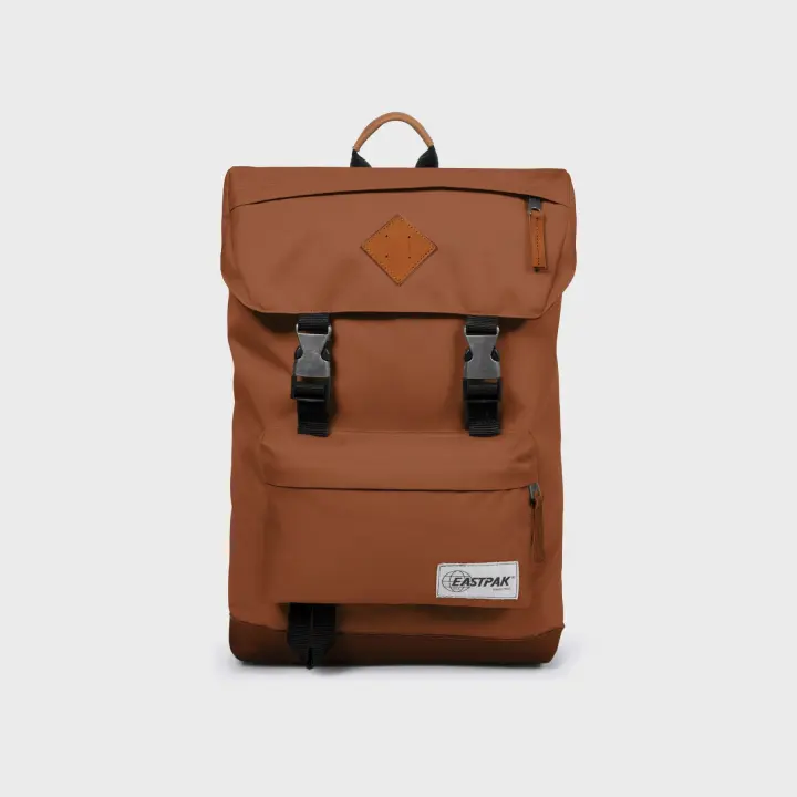 Mochila Eastpak Rowlo de Cuero con Compartimento para Portátil - 1