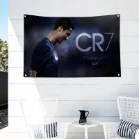Bandera De Cristiano Ronaldo CR7 1PC Banderas Y Banderas De Polyester Para Exterior Decoración De Habitaciones Estilo Aesthetic Con Cuatro Agujeros - details 4