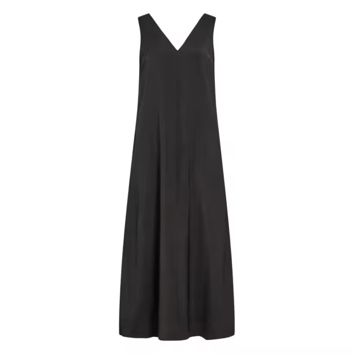 VIHAKURA V-NECK ANKLE DRESS Black Beauty - 1