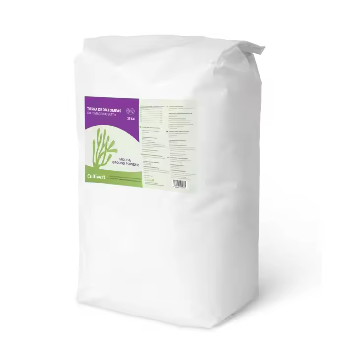 CULTIVERS Tierra de Diatomeas Molienda 25 kg. 100% Natural y Ecológico. Grado alimenticio E55IC. No Calcinada de Alta pureza - 1